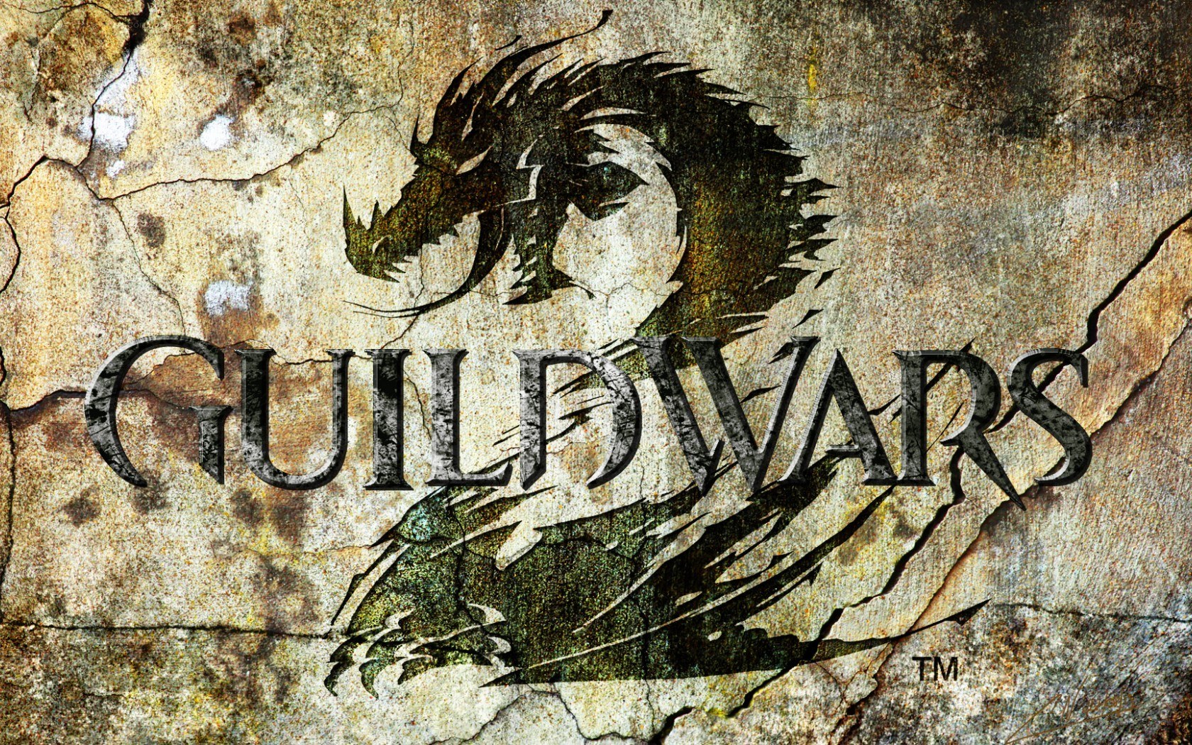 Guild Wars logo on stone