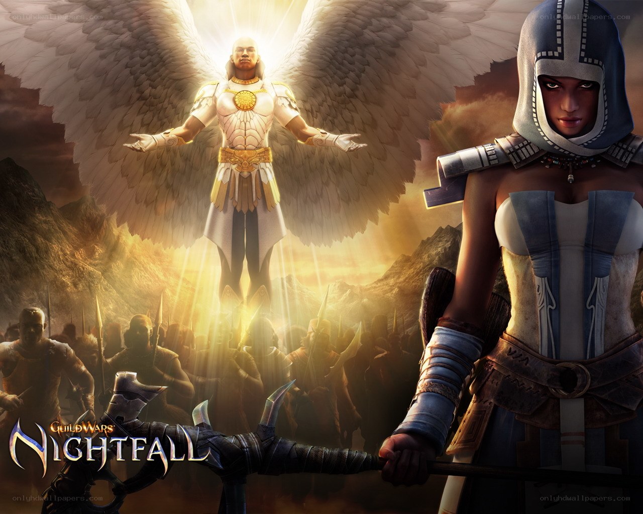 Guild Wars Nightfall promotional art