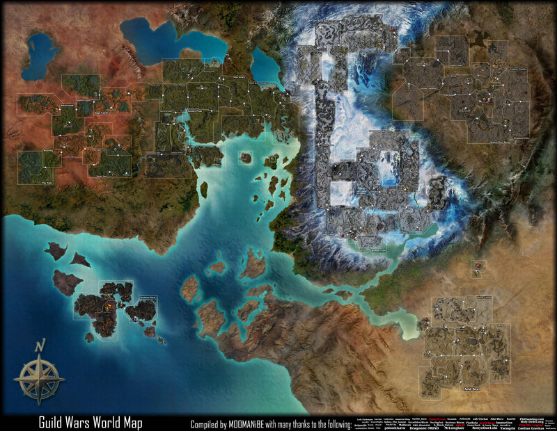 Guild Wars World Map