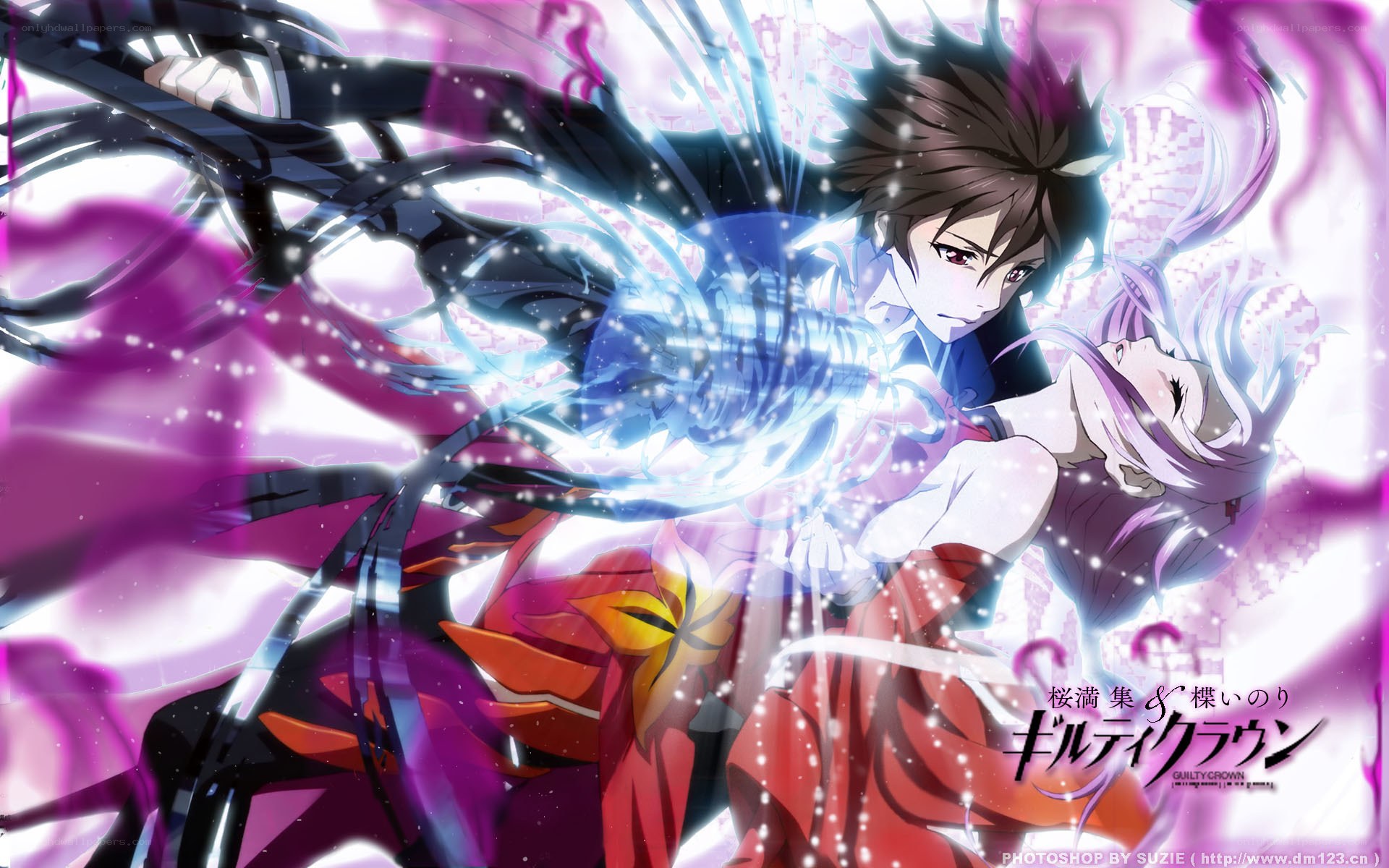 GUILTY CROWN anime action scene