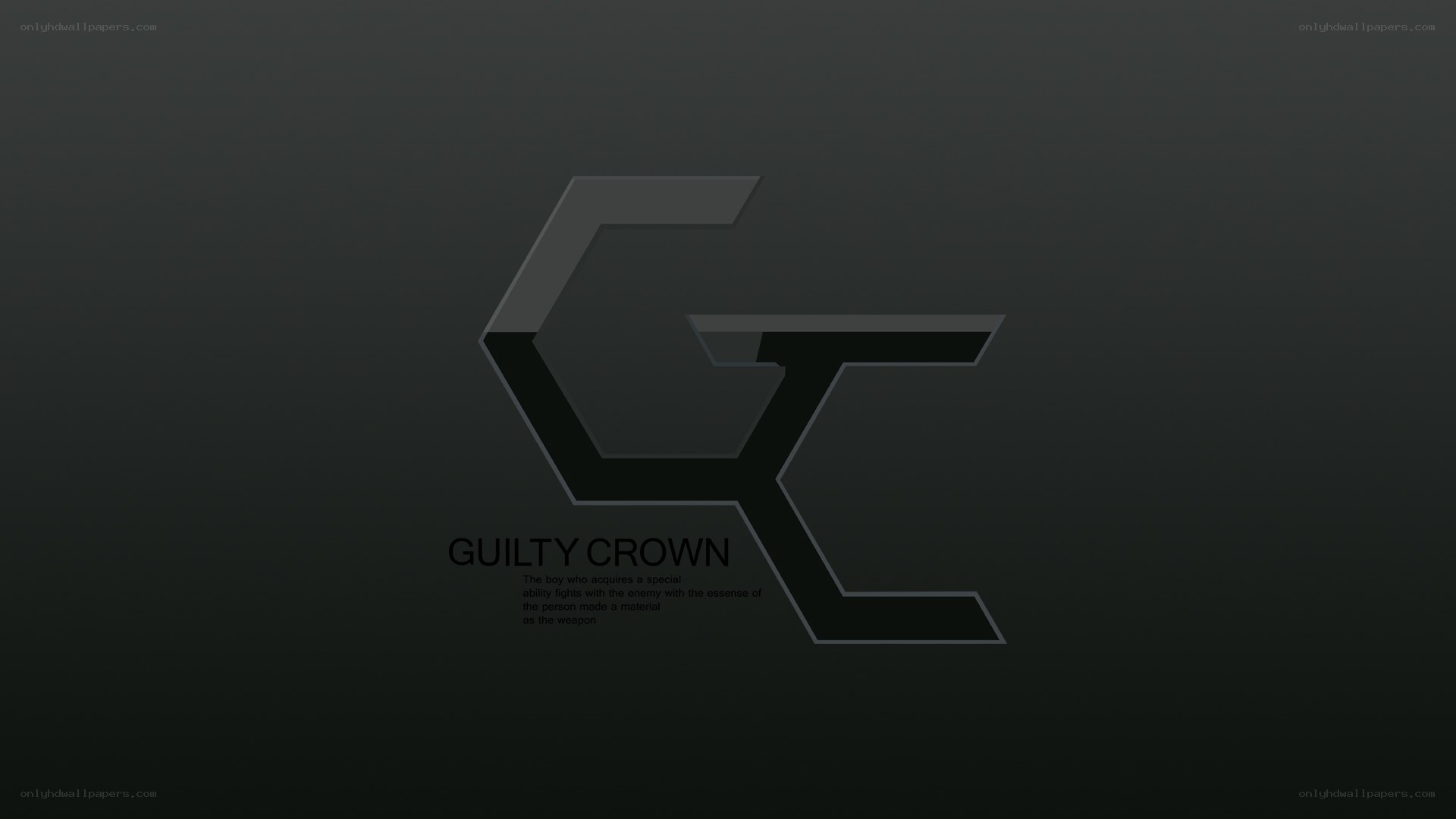 Guilty Crown logo and tagline