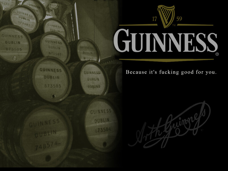Guinness barrels and logo