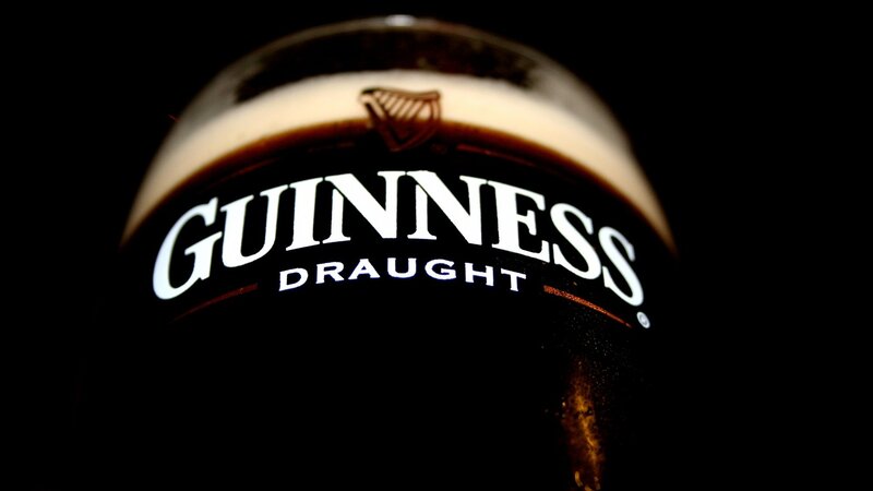 Guinness Beer Glass — Black, Dark, Night