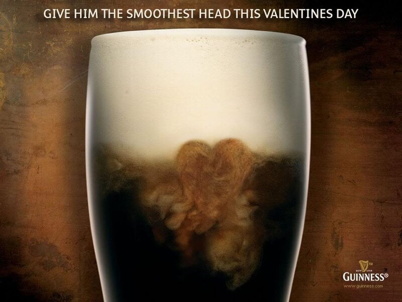 Guinness Beer Glass — Brown