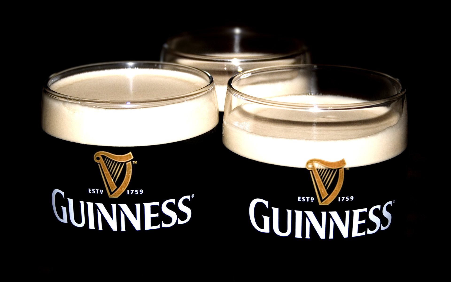 Guinness beer glasses