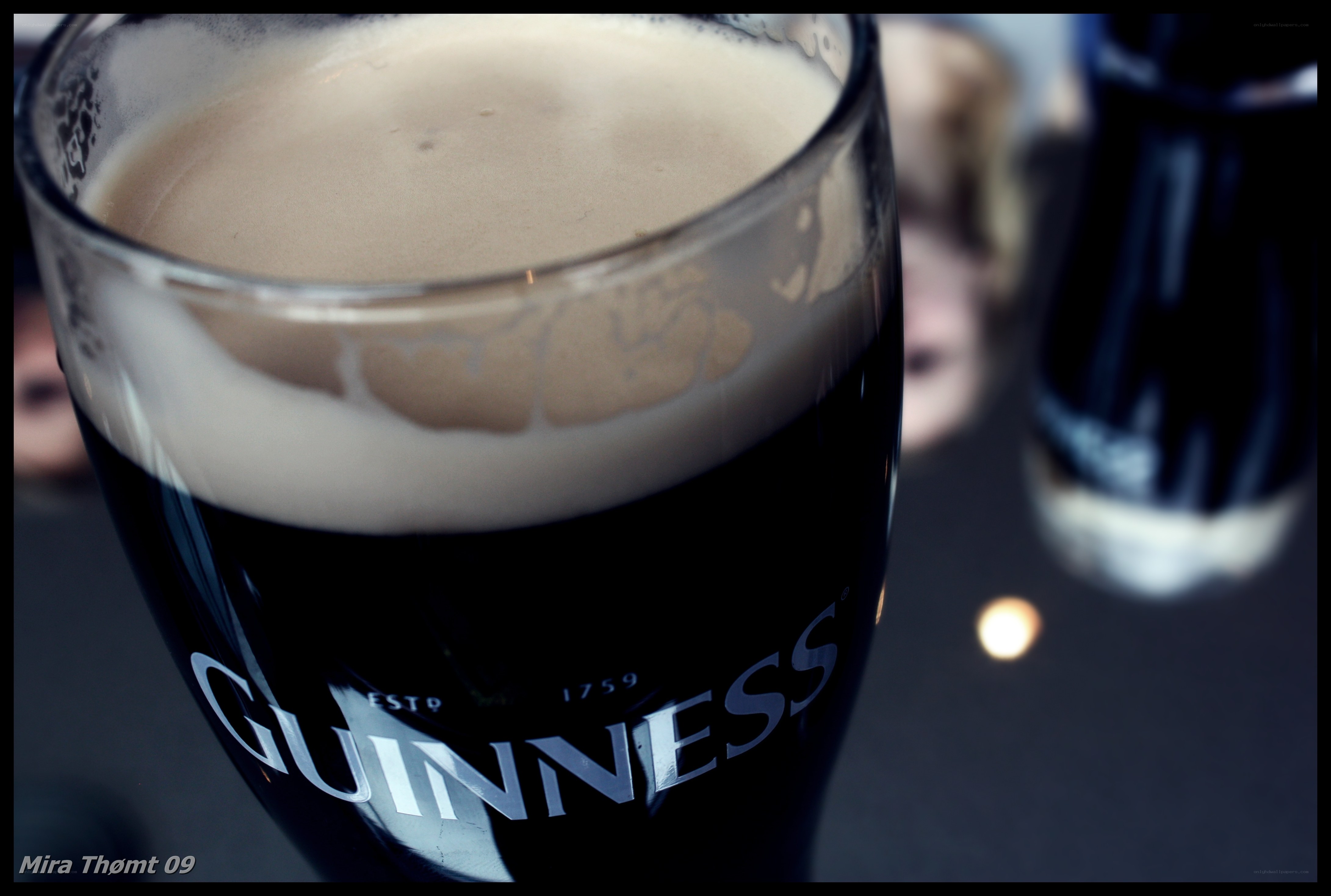 Guinness beer in a glass