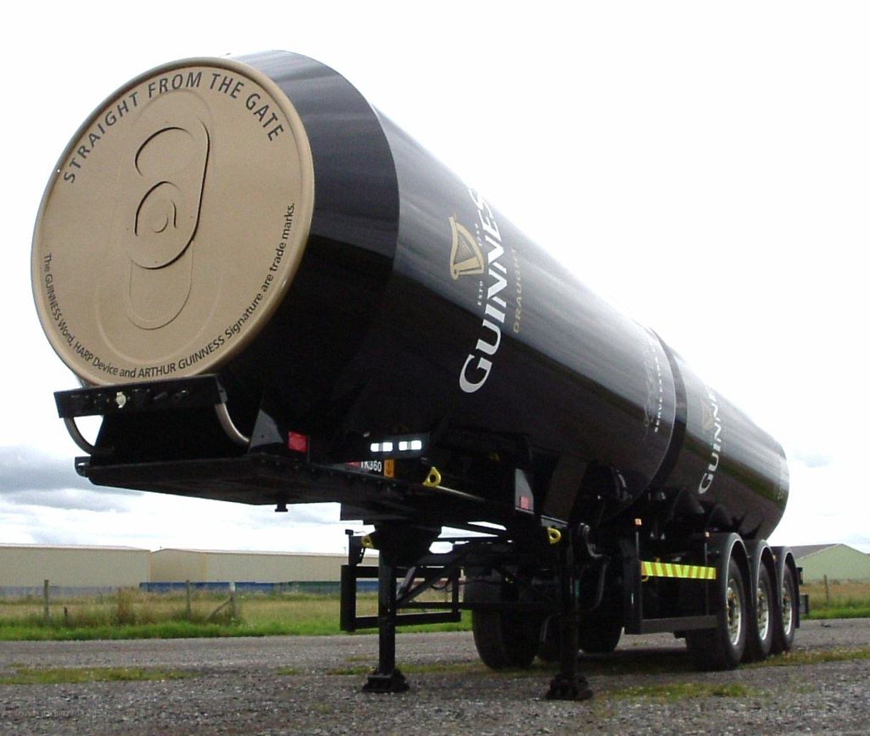 Guinness beer tanker truck