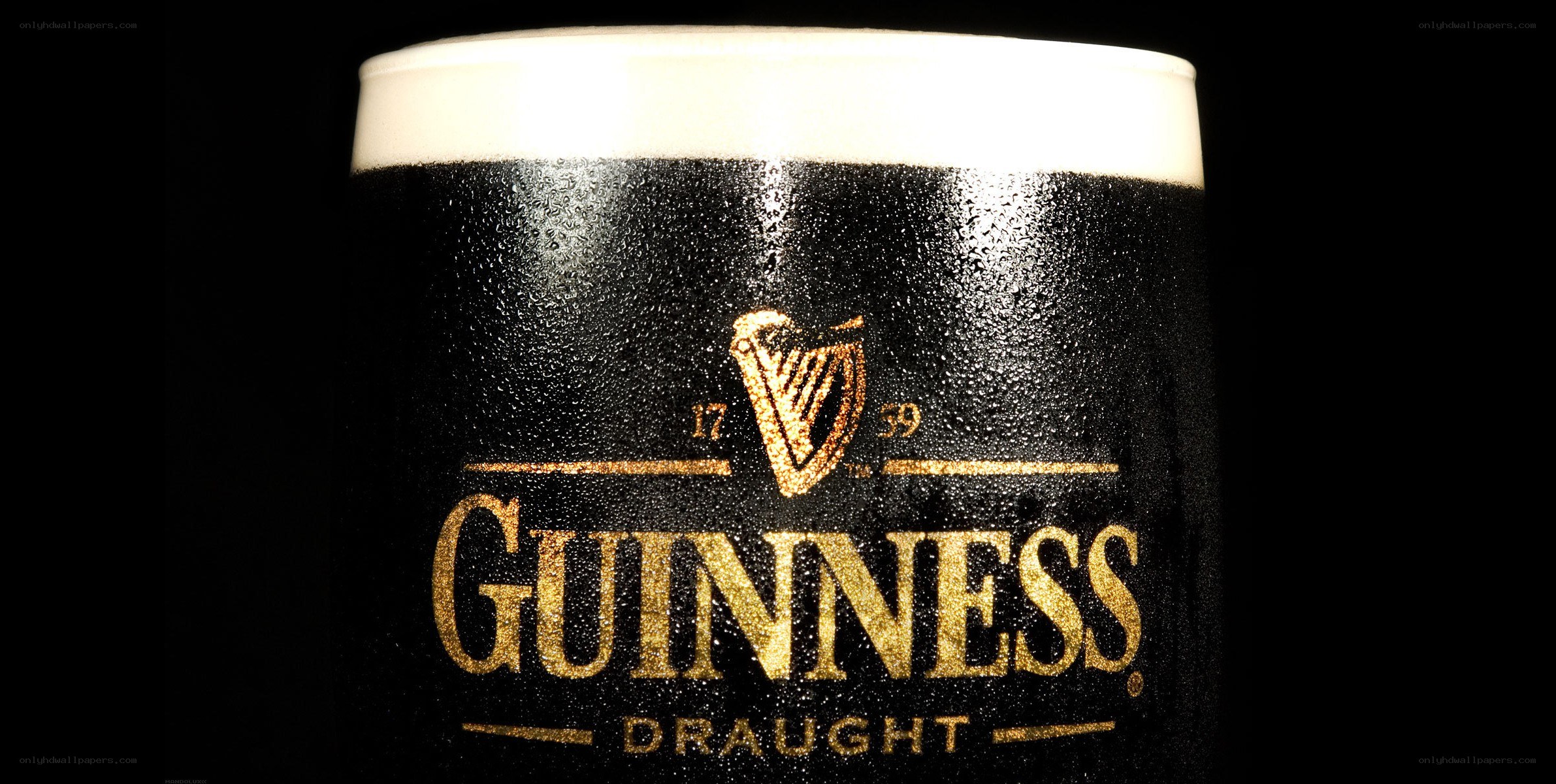 Guinness Draught beer glass