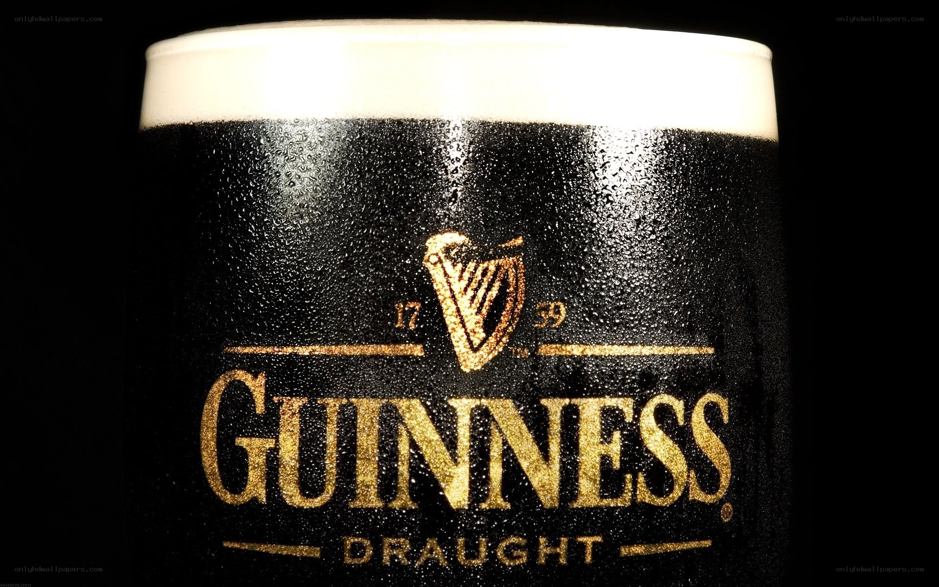 Guinness Draught beer glass