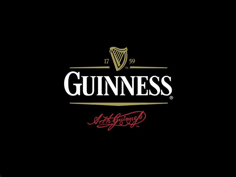 Guinness logo on black