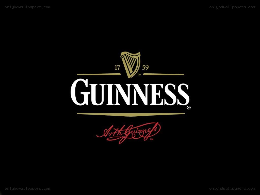 Guinness logo on black