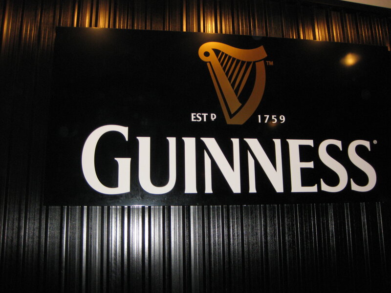 Guinness sign on wall