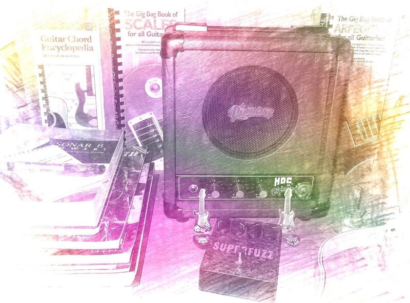 Guitar Amplifier and Books