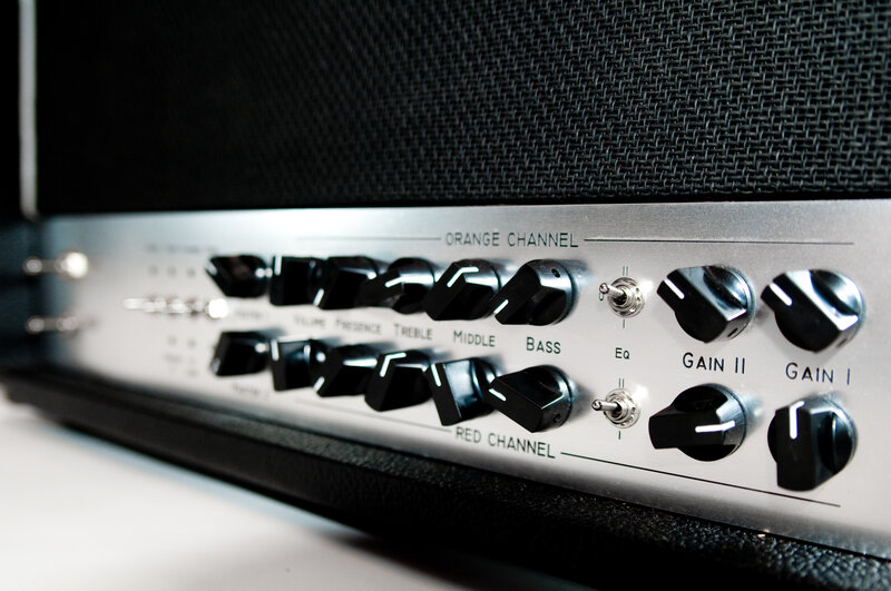 guitar amplifier control panel