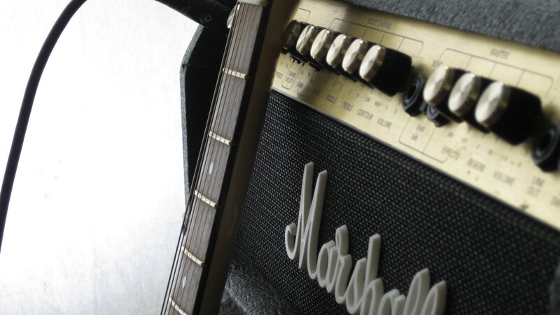 Guitar and Amplifier — Black, Neutral