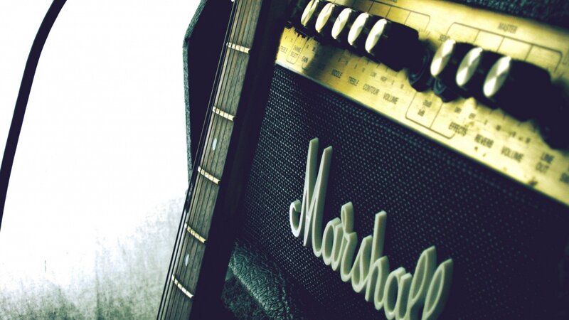Guitar and Amplifier — Black
