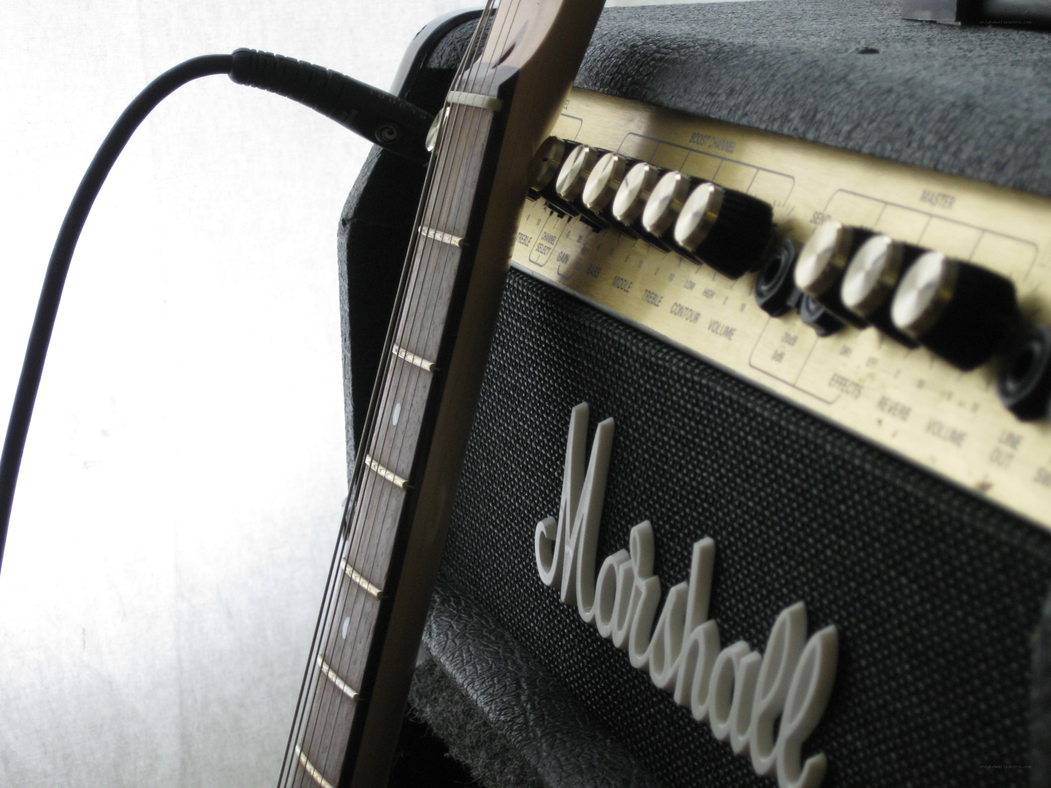guitar and amplifier setup