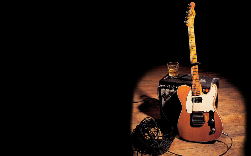 guitar and amplifier setup
