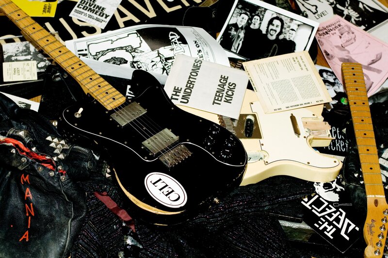 Guitar and punk memorabilia