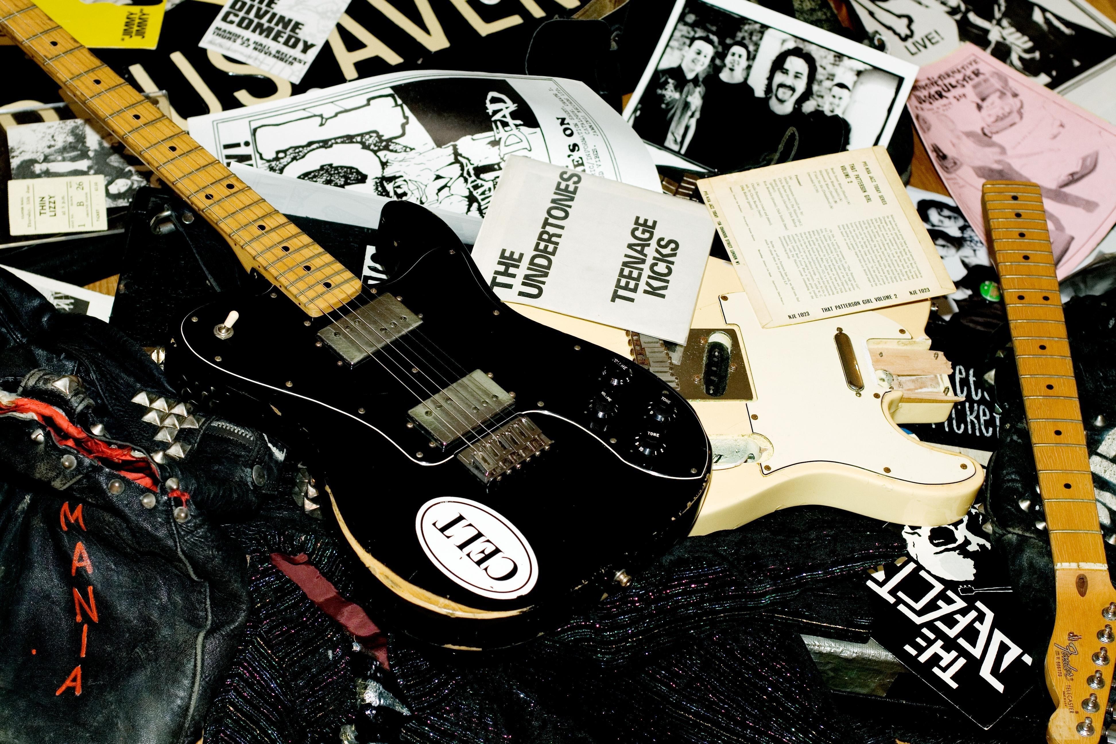 Guitar and punk memorabilia