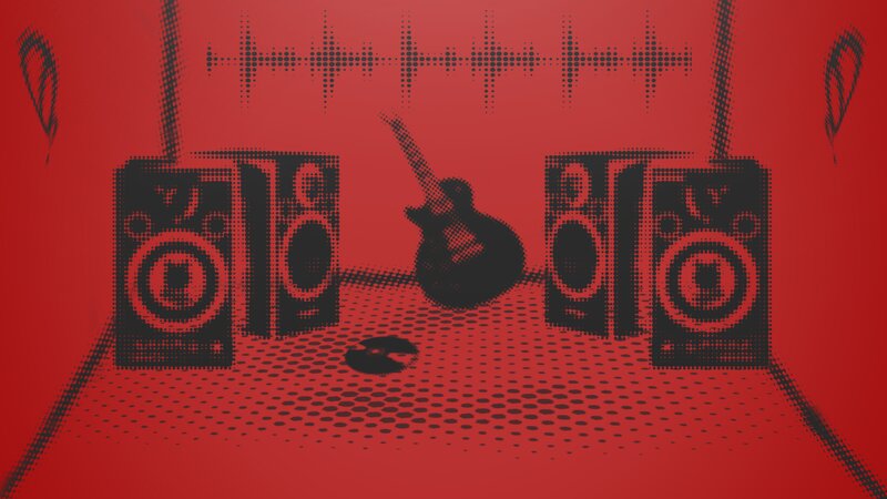 Guitar and Speakers