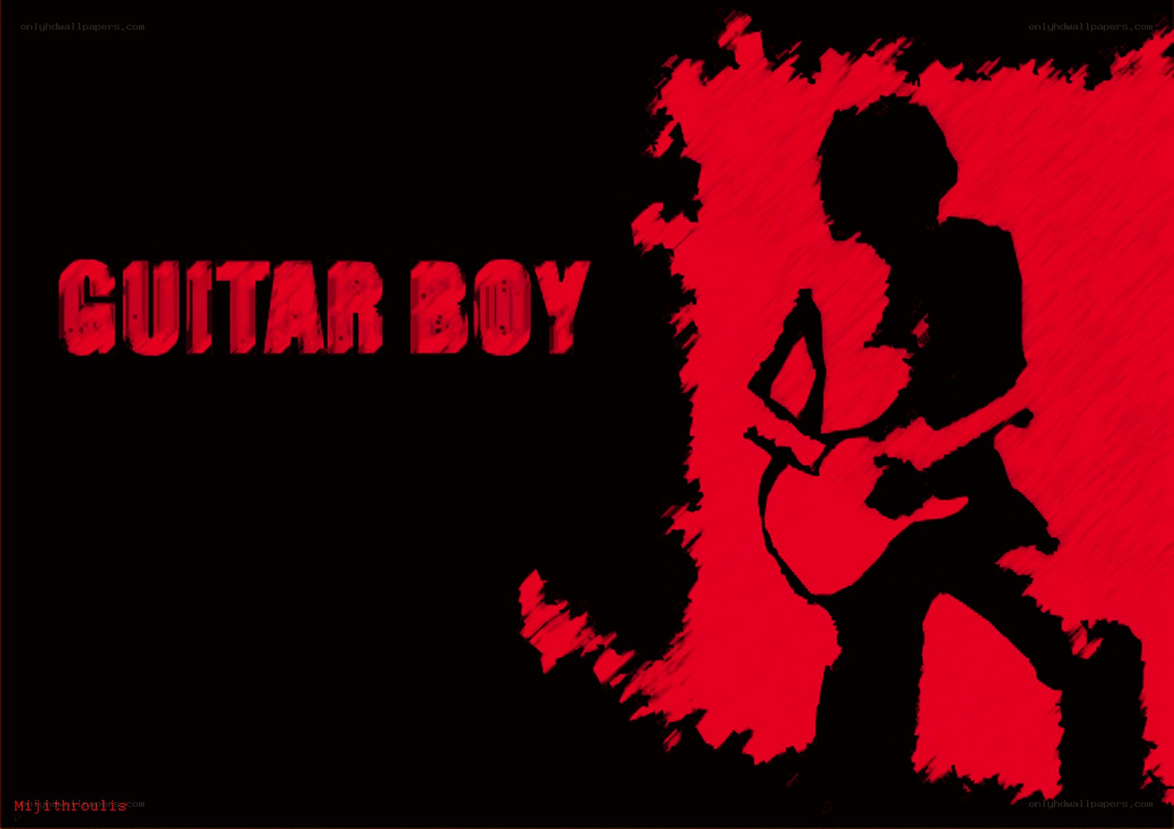 guitar boy artwork
