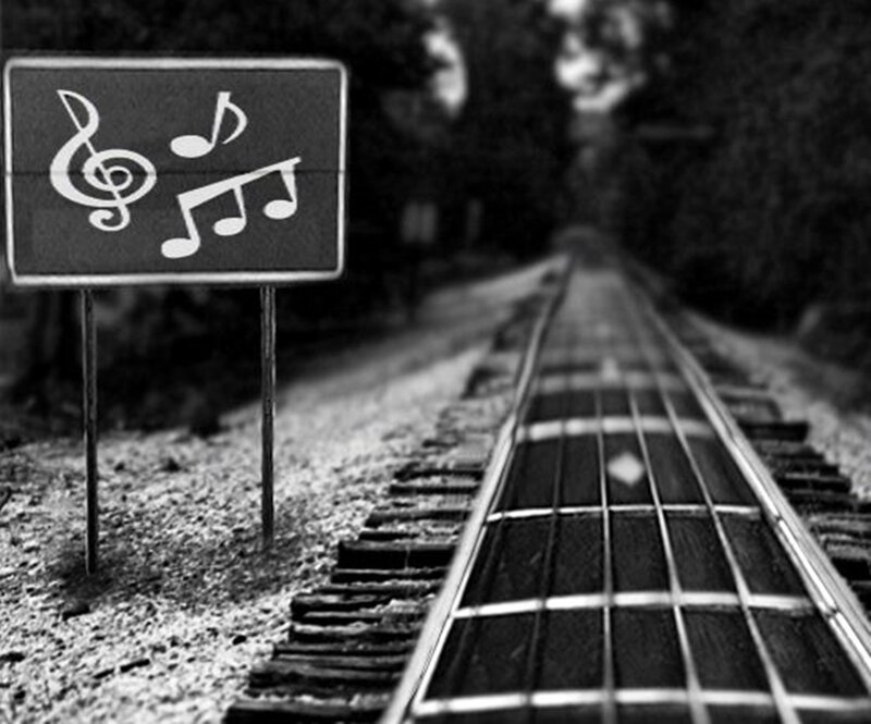Guitar Fretboard and Sign