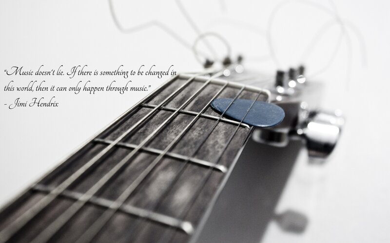 Guitar Fretboard — Black, Contemplative