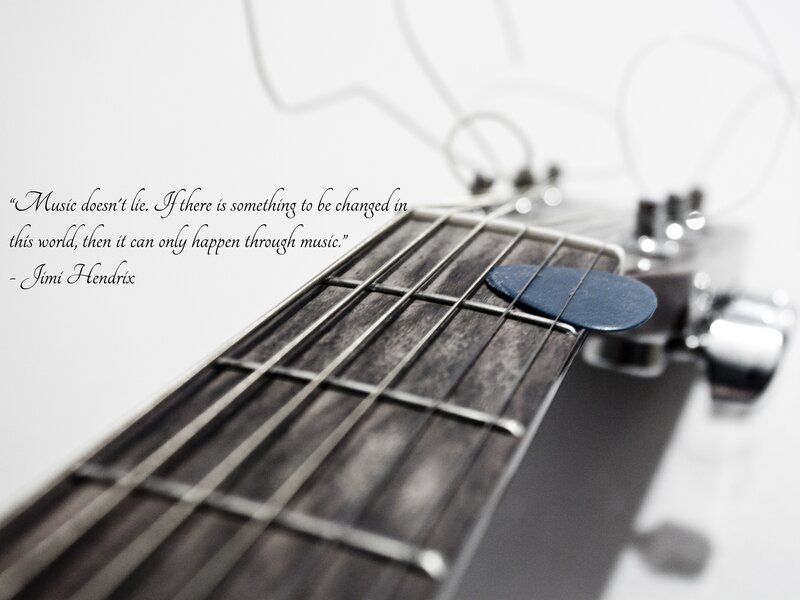 Guitar Fretboard — Black