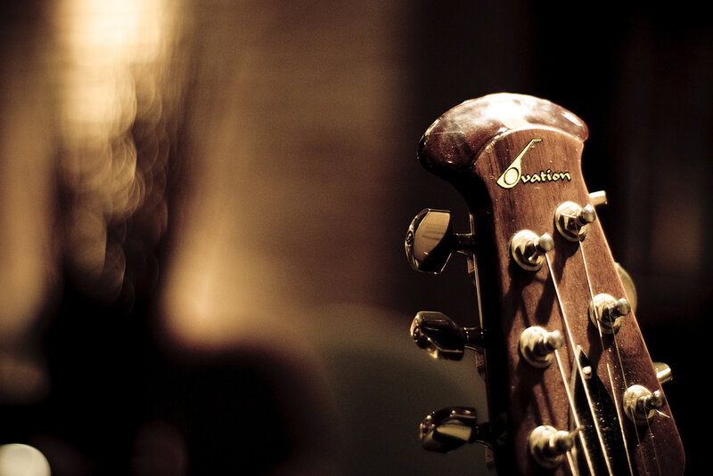 Guitar Headstock — Brown