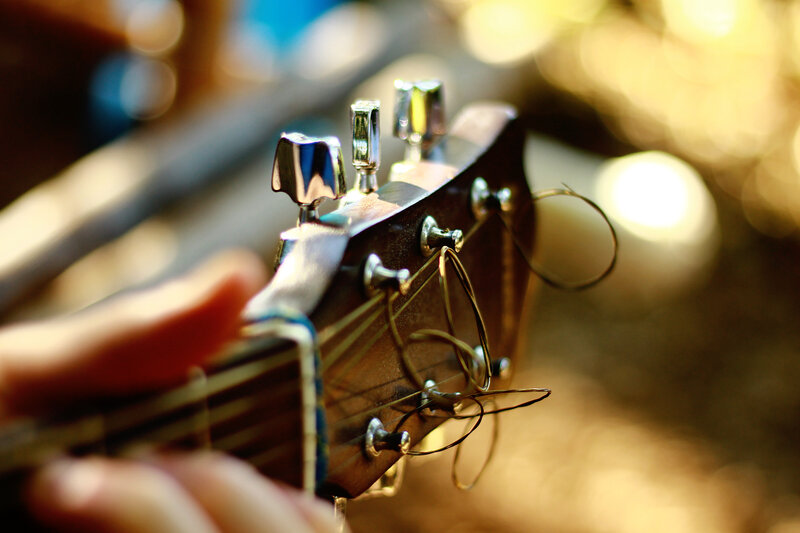 Guitar Headstock — Brown, Warm