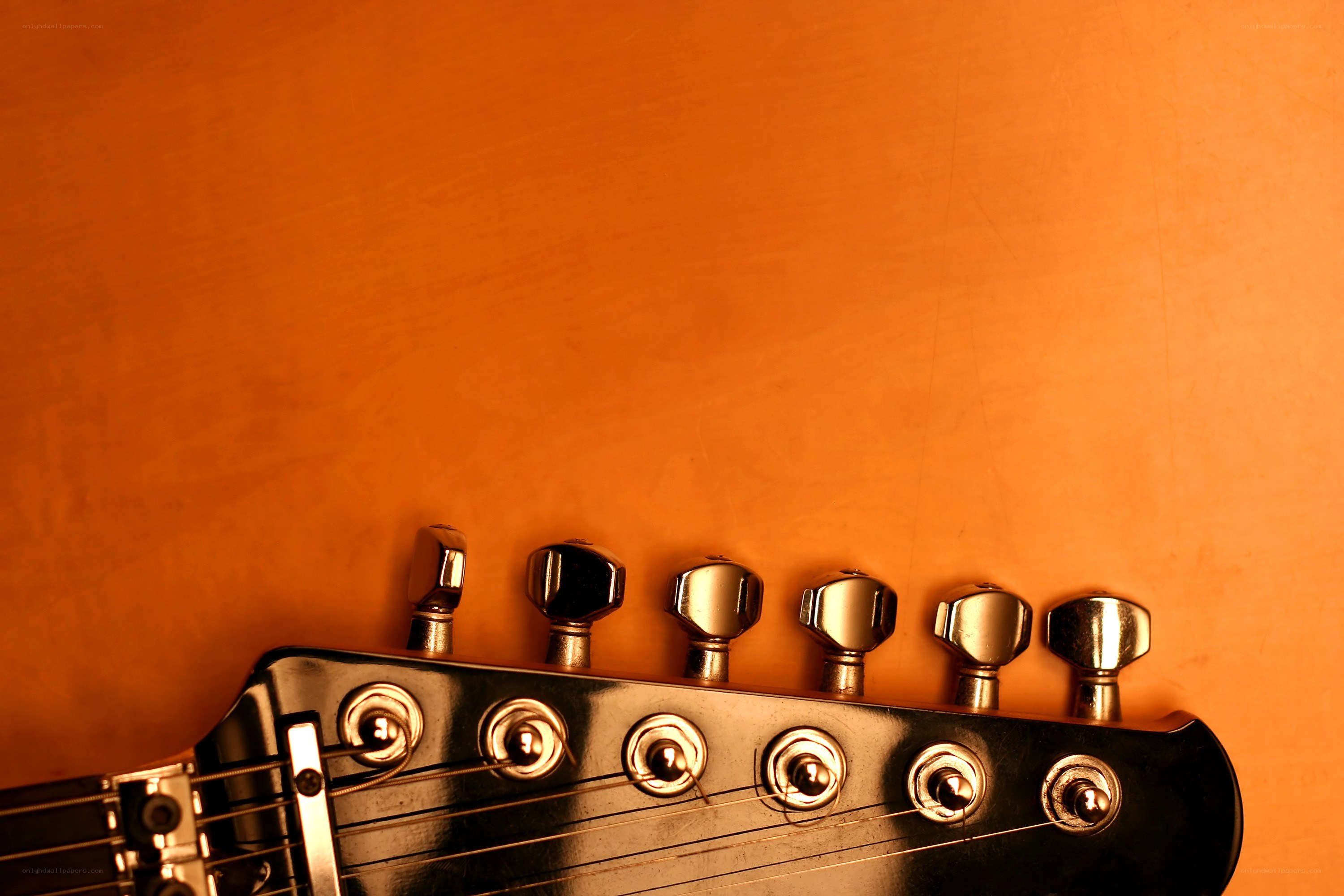 guitar headstock close-up