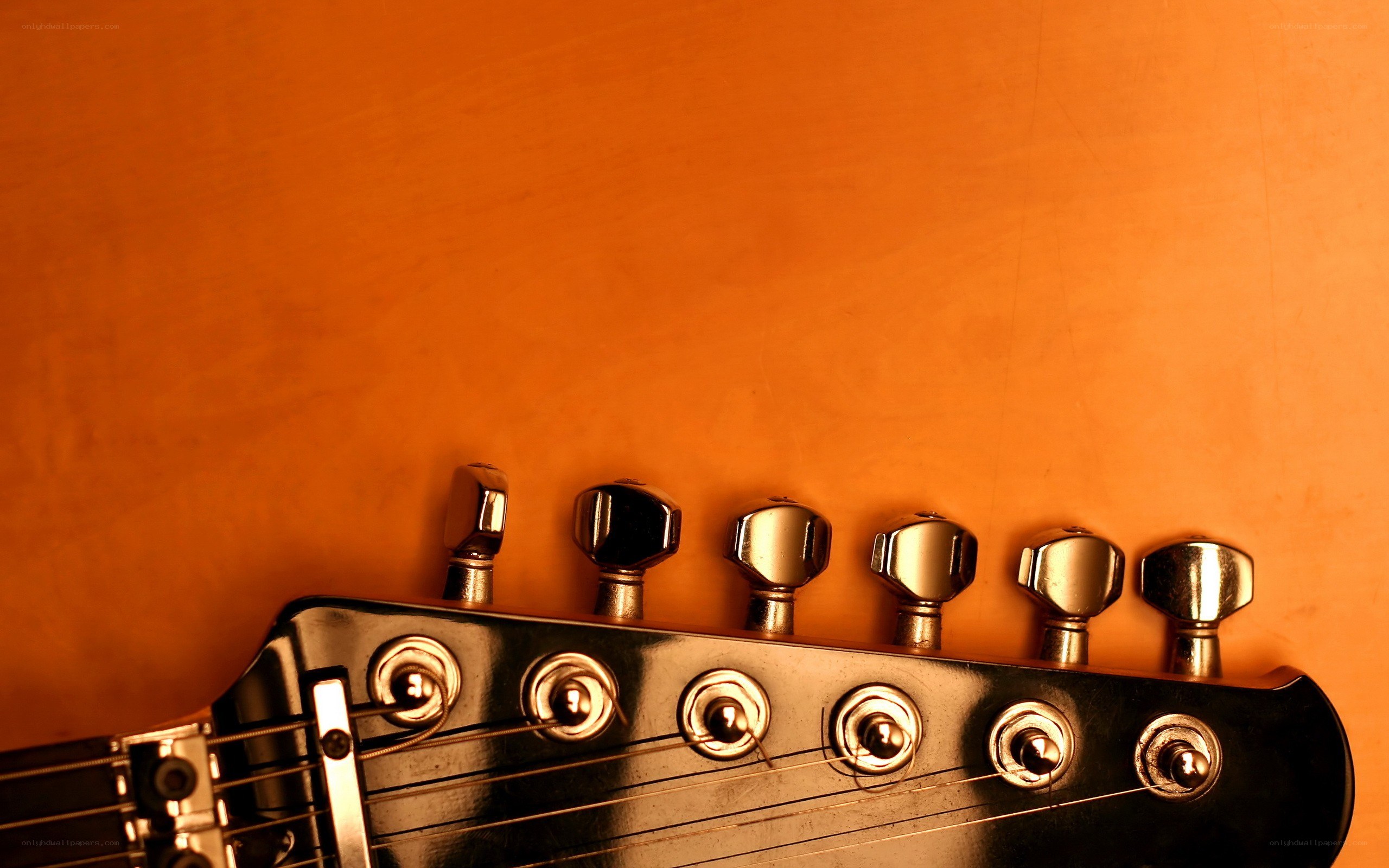 guitar headstock close-up