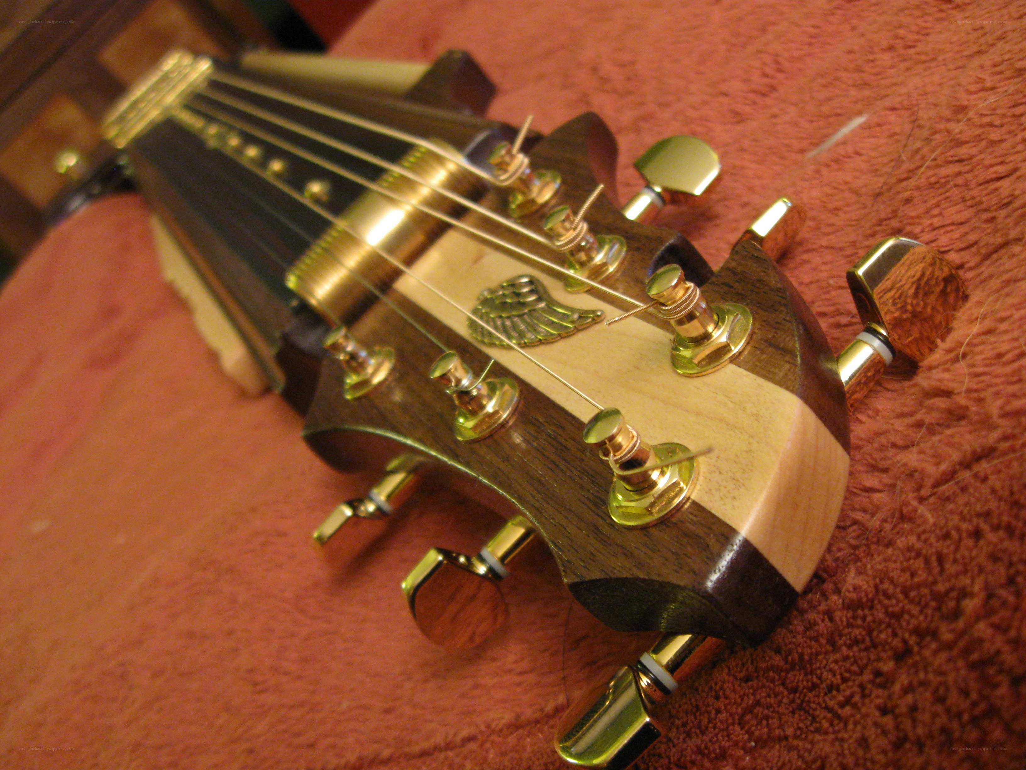 guitar headstock close-up