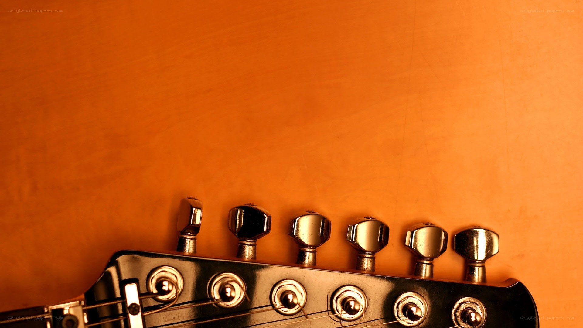 guitar headstock close-up