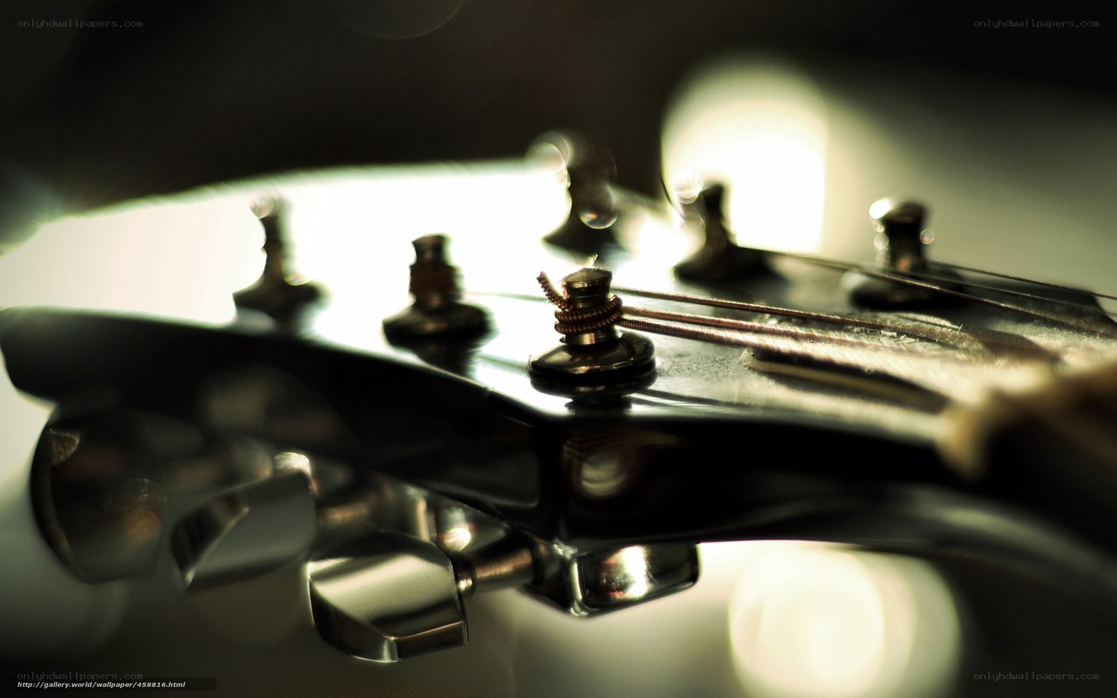 guitar headstock close-up