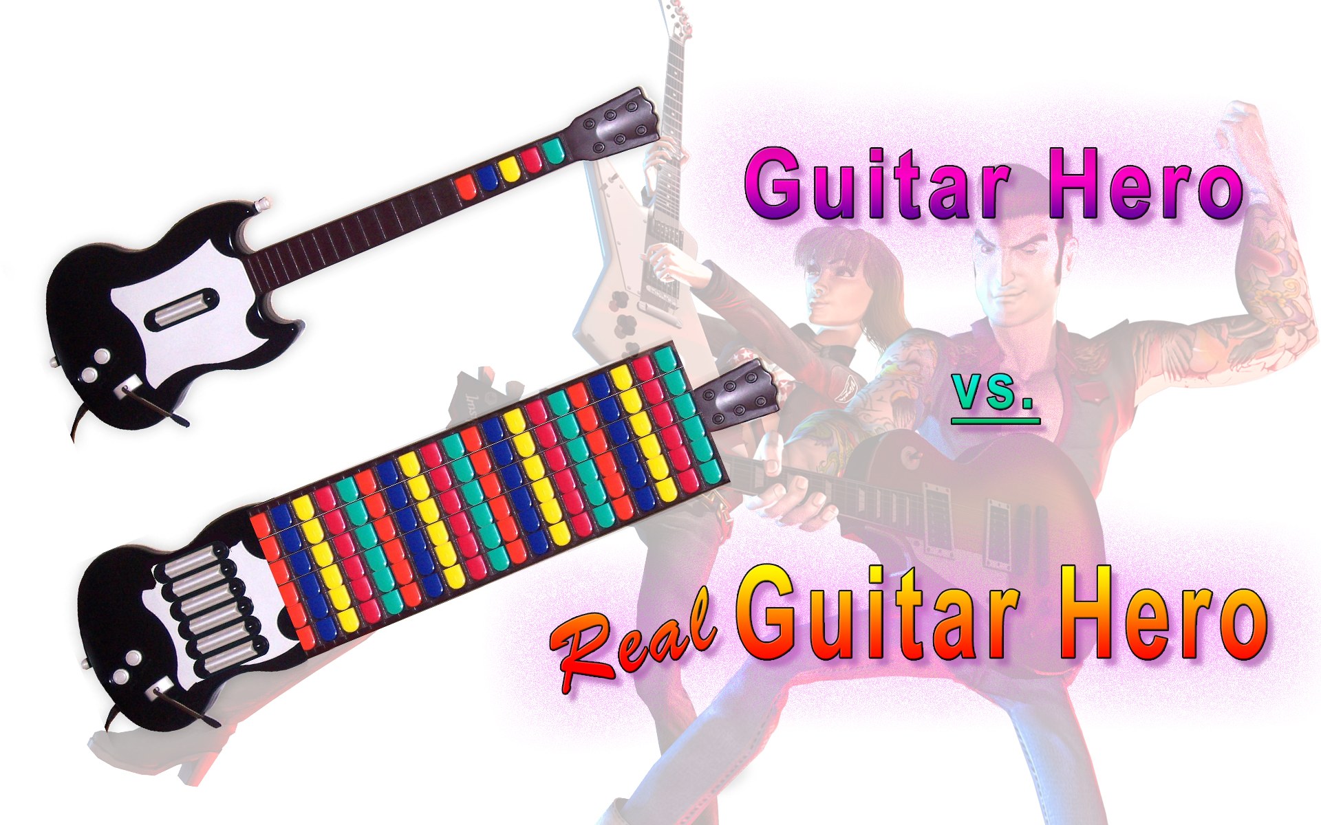 Guitar Hero vs Real Guitar