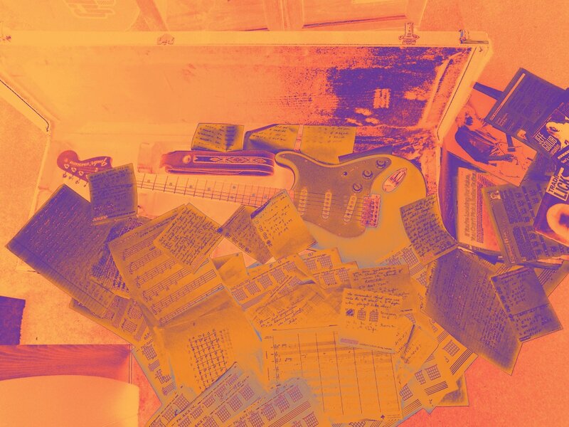 Guitar in Open Case