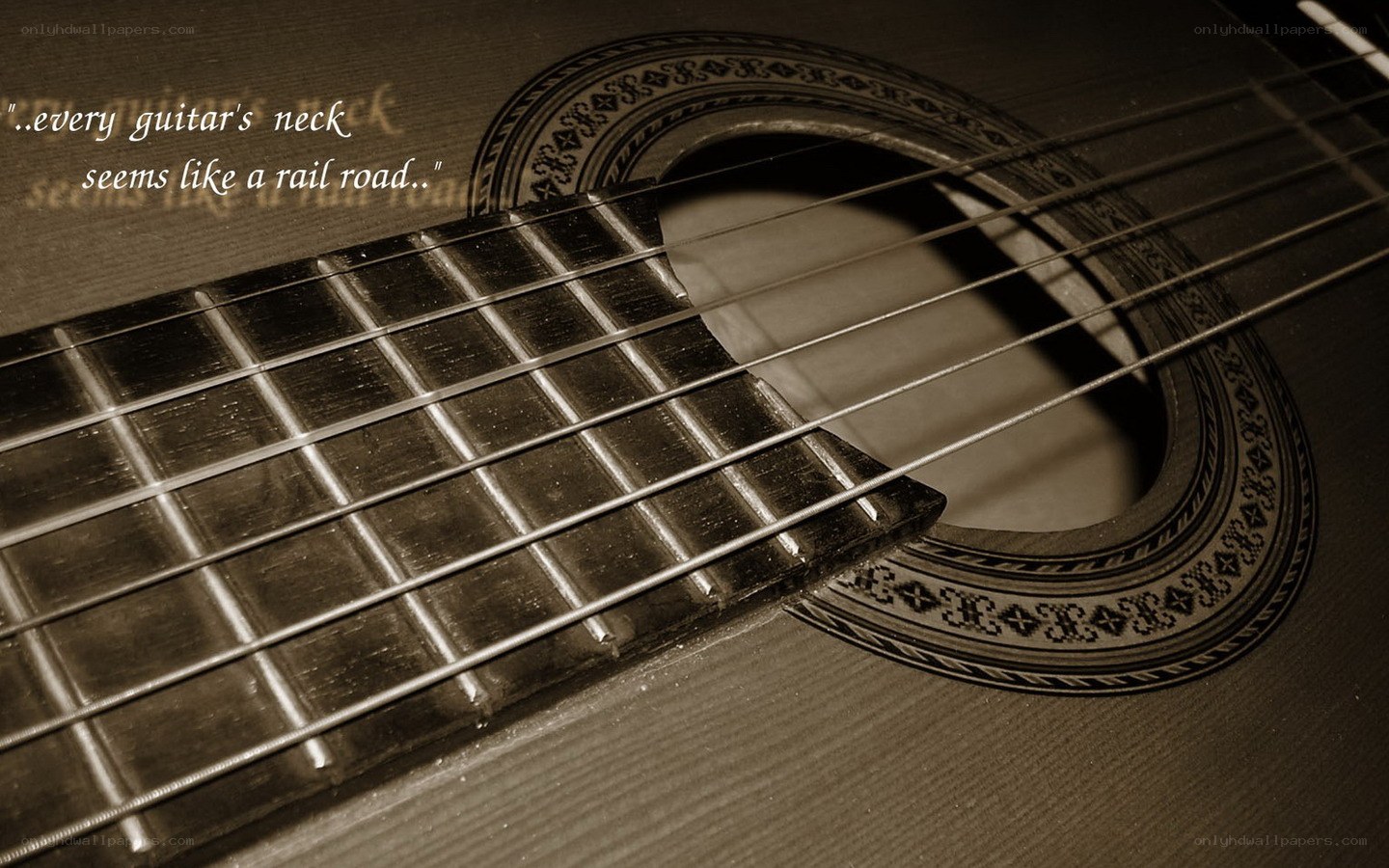 guitar neck close-up
