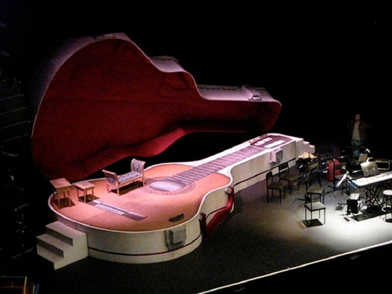 Guitar-shaped Stage