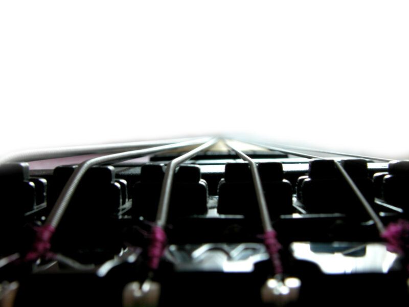 guitar strings close-up