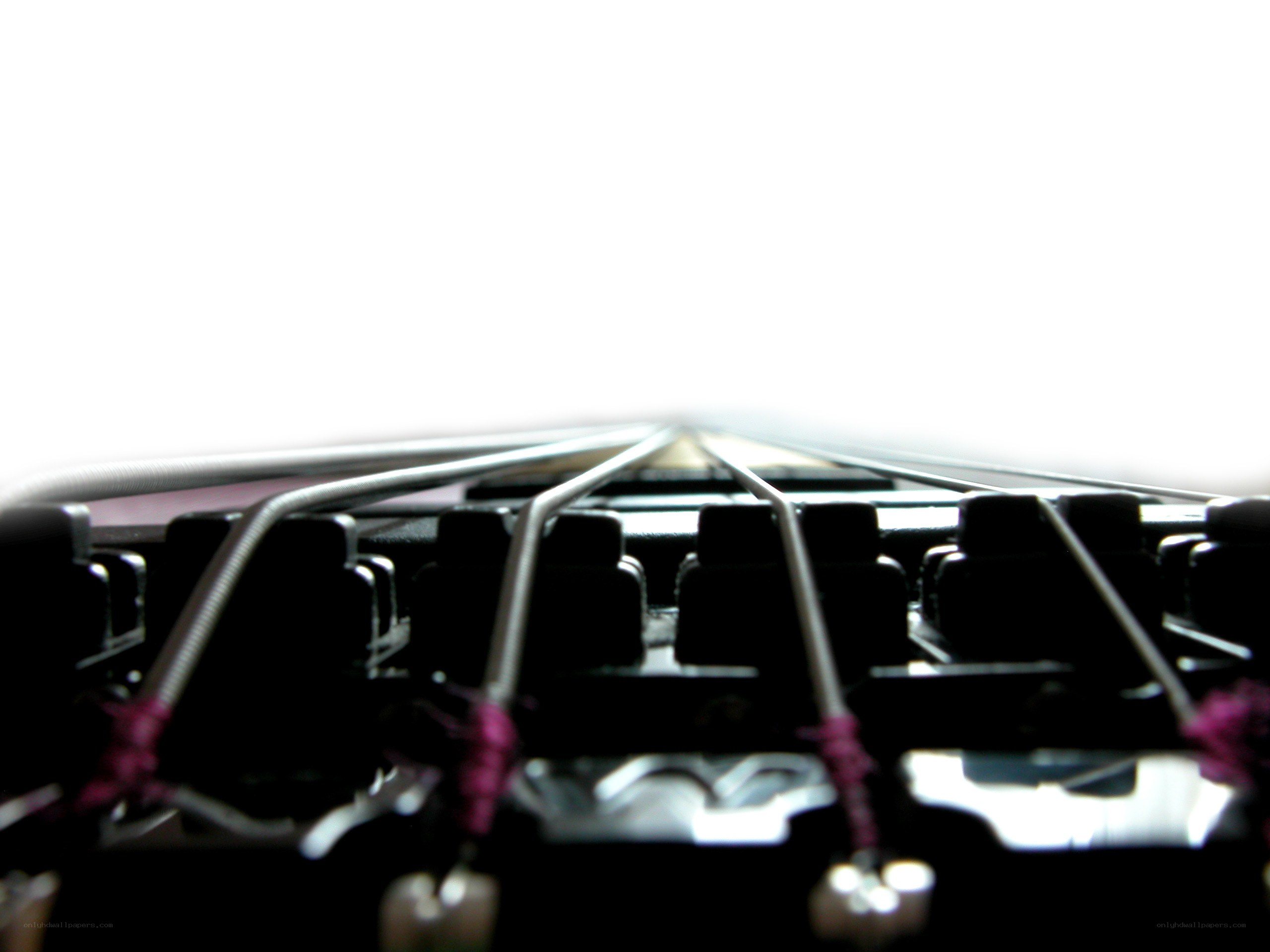guitar strings close-up