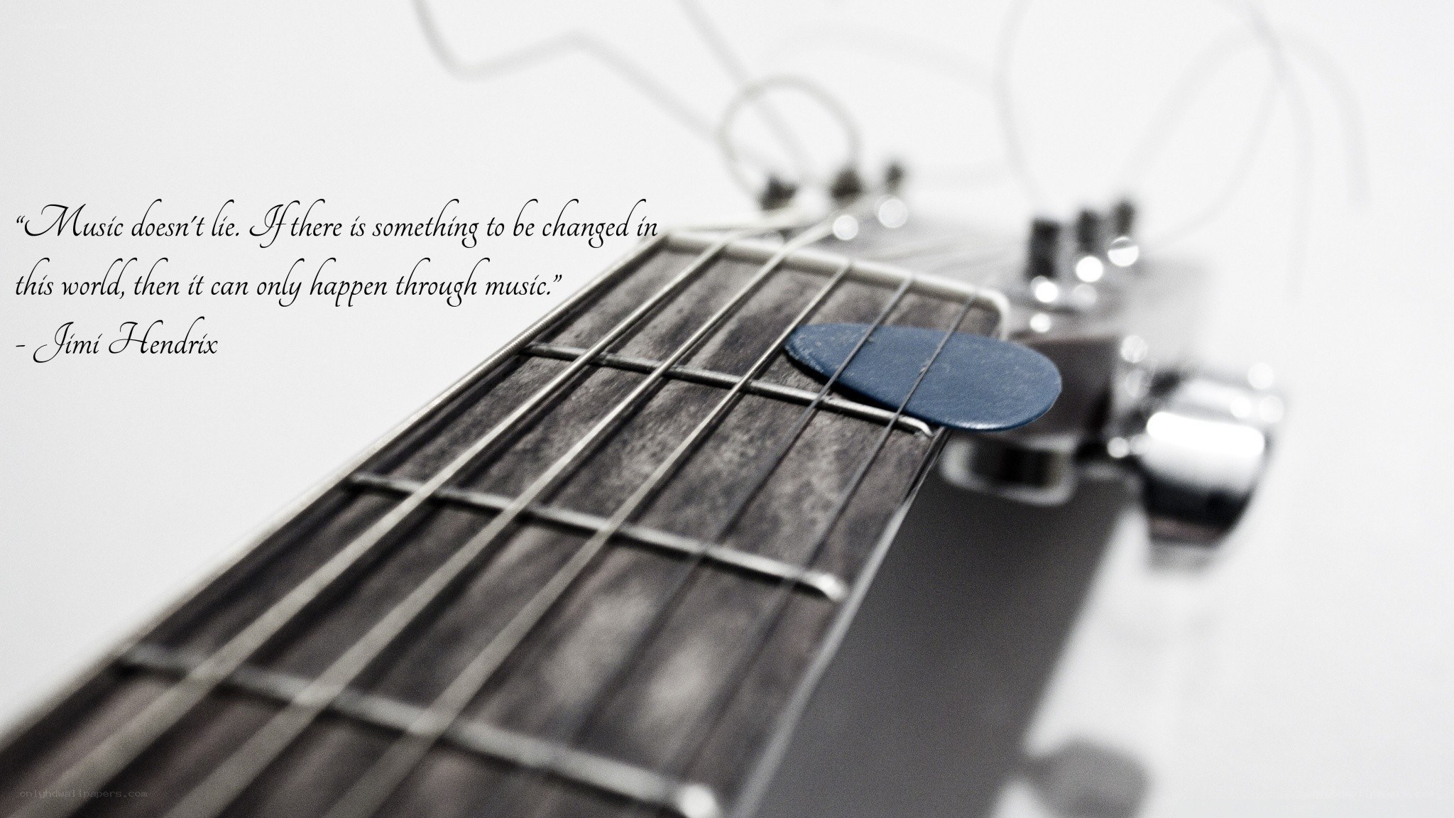 guitar with quote