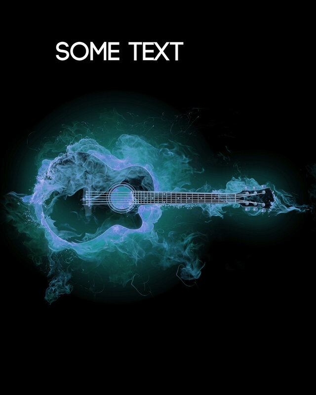 Guitar with smoke effect