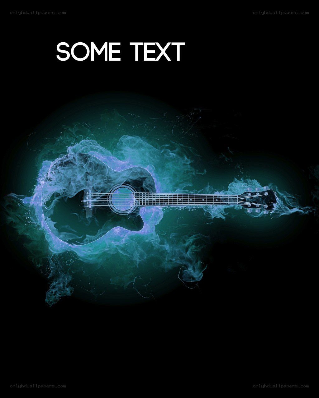 Guitar with smoke effect