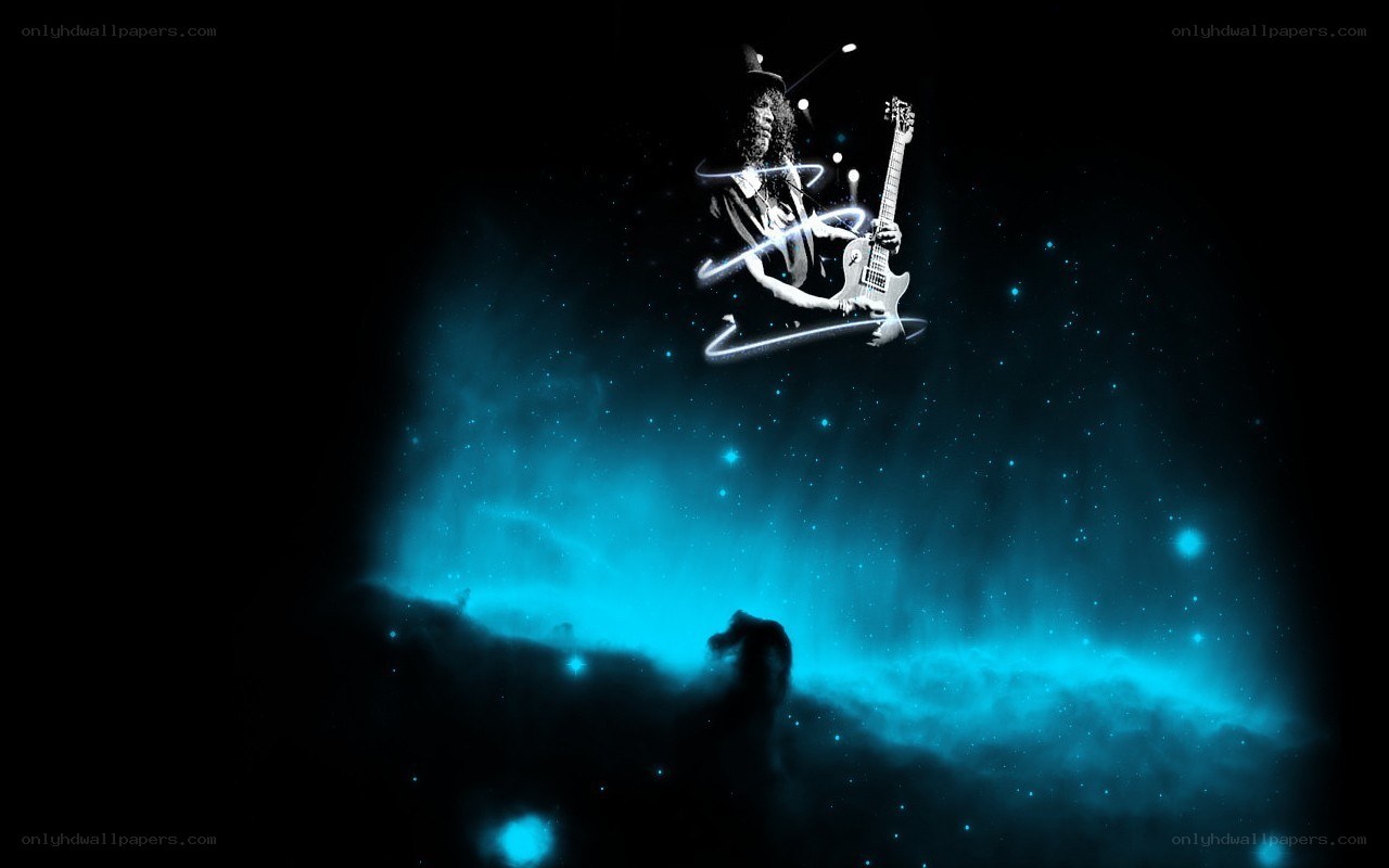 guitarist in space