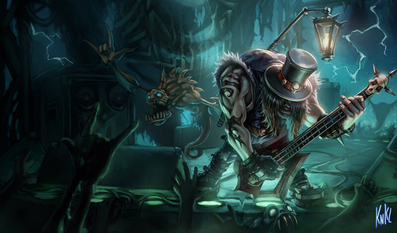 Guitarist Monster in Cave
