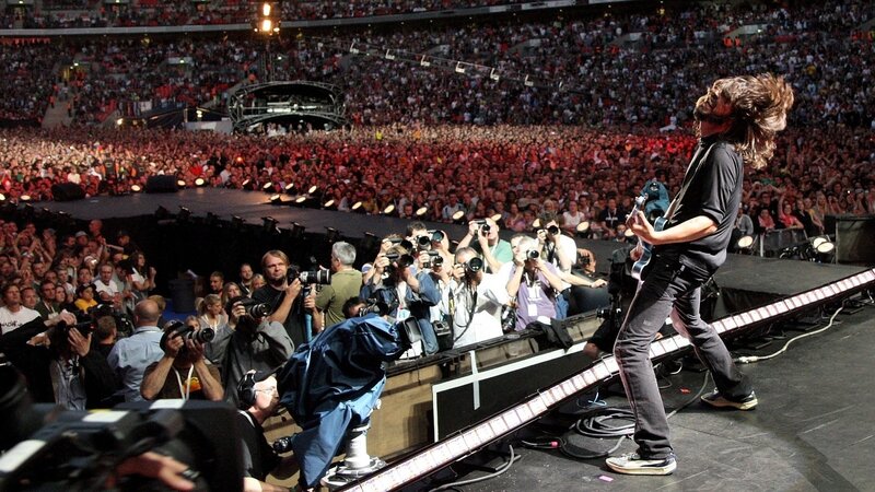 Guitarist on Stage — Black, Energetic