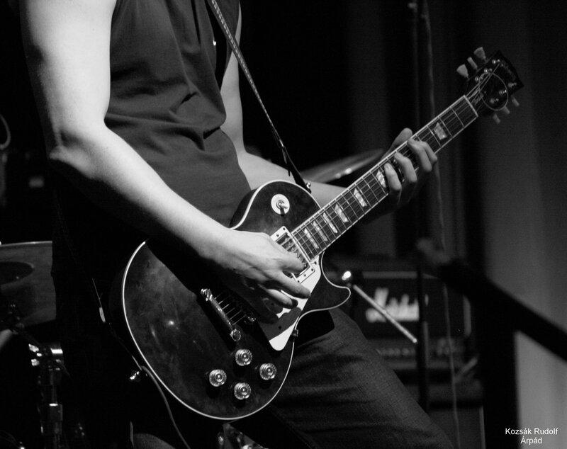 guitarist performing on stage