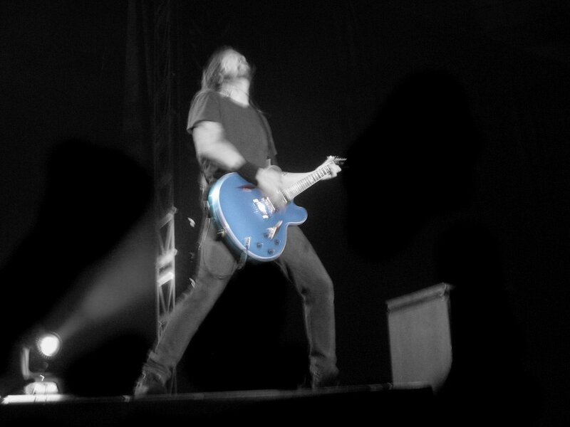 guitarist performing on stage